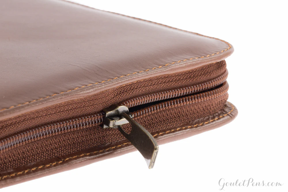 Aston Leather 20 Slot Pen Case - Cognac - Image 4