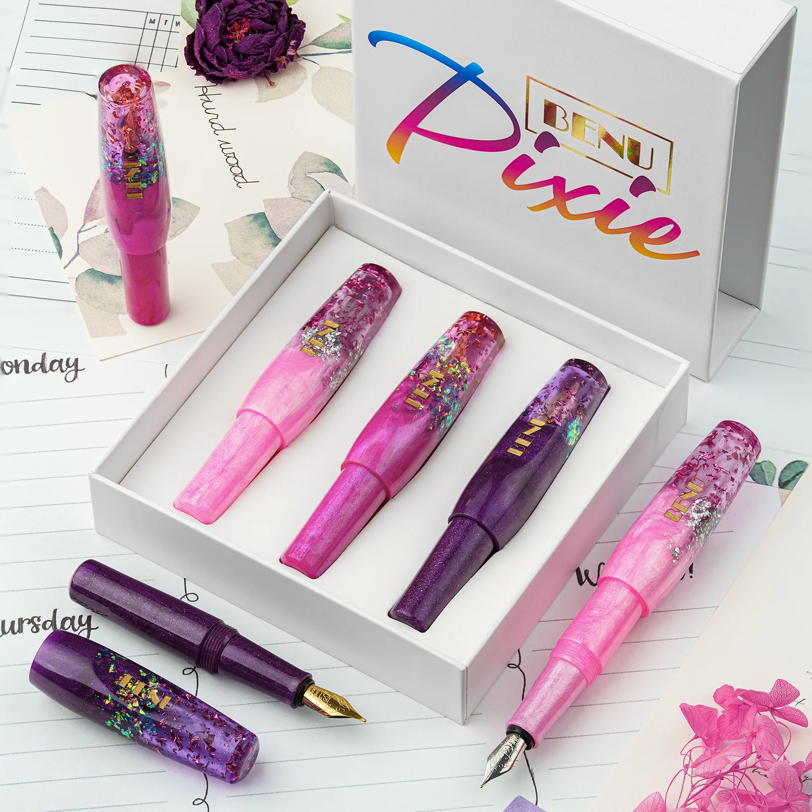 BENU Pixie Fountain Pen Set - Magenta Madness - Image 9