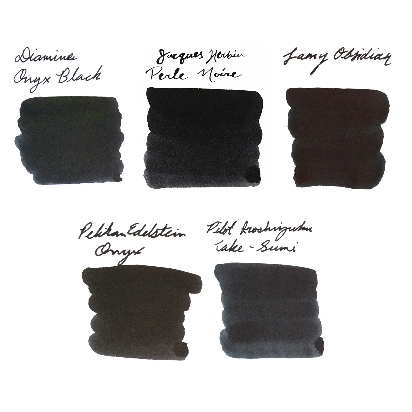 Black Conventional Ink Sample Bundle