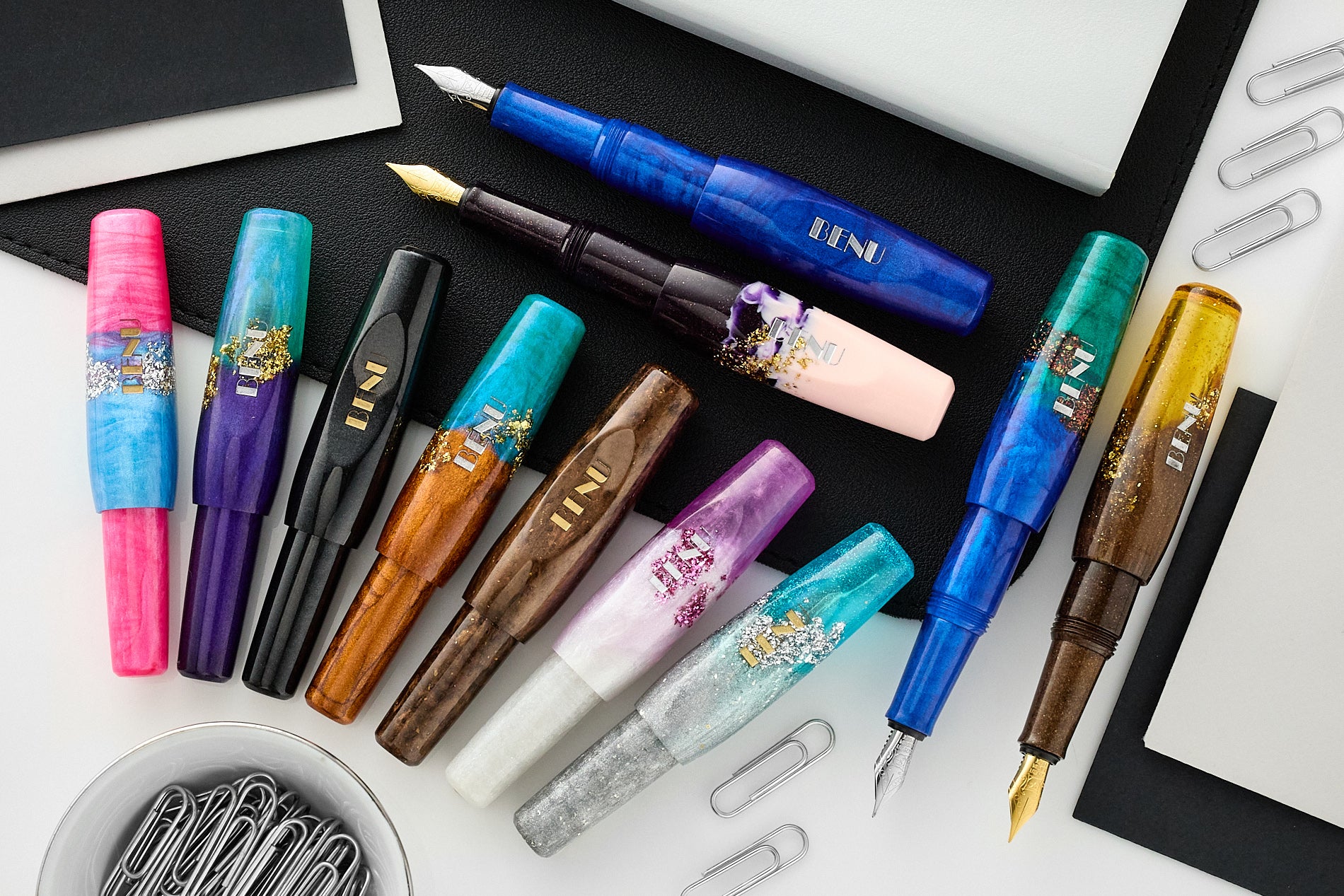 (Bottom Shelf) BENU Pixie Fountain Pen - Honey Bronze - Image 10