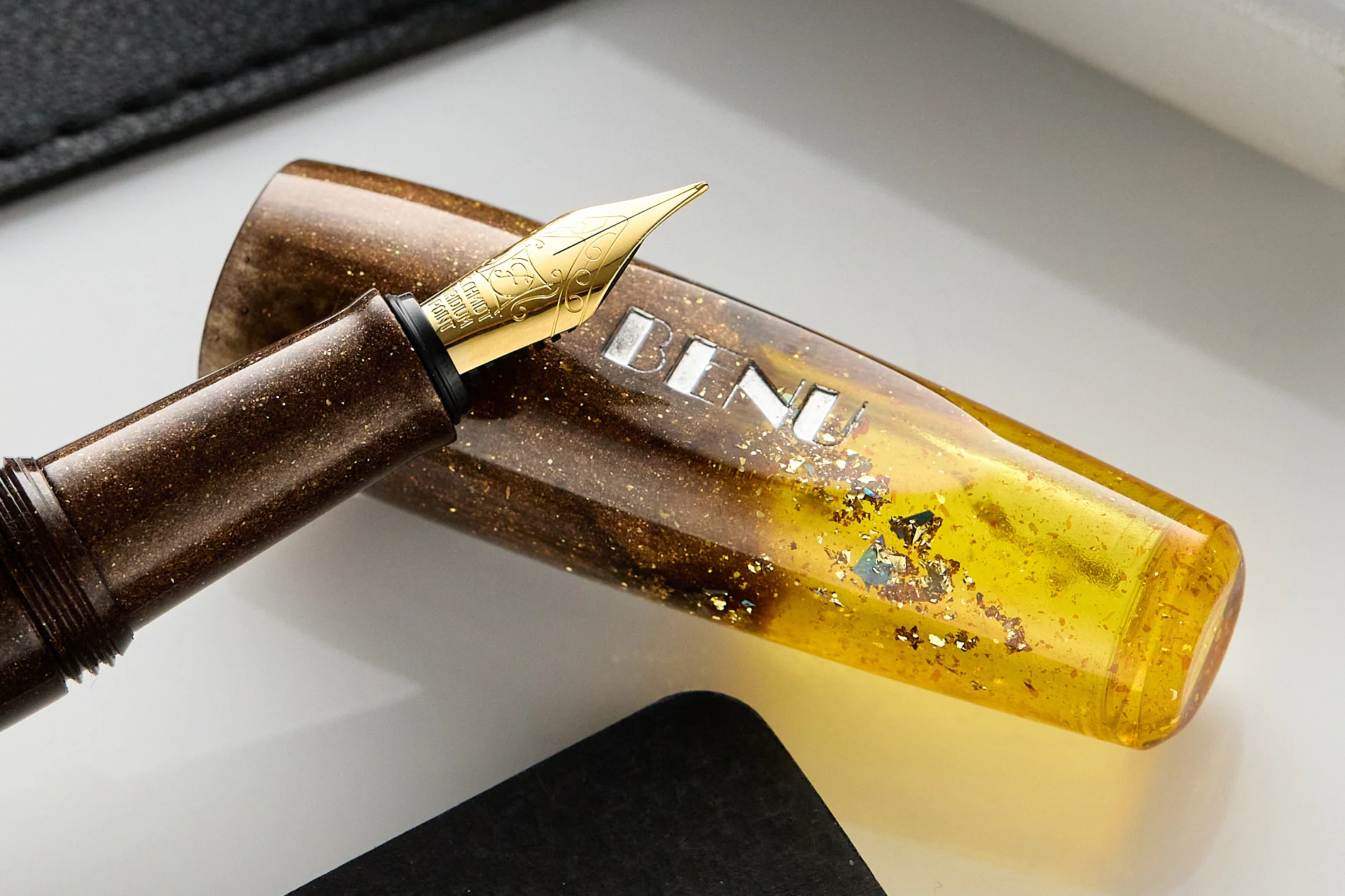 (Bottom Shelf) BENU Pixie Fountain Pen - Honey Bronze - Image 4