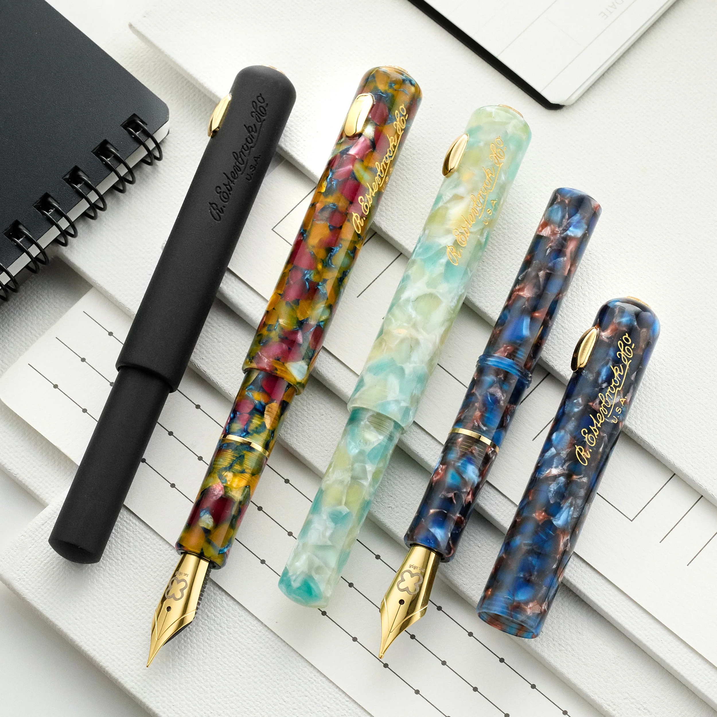 (Bottom Shelf) Esterbrook Niblet Fountain Pen - Black Raven - Image 8