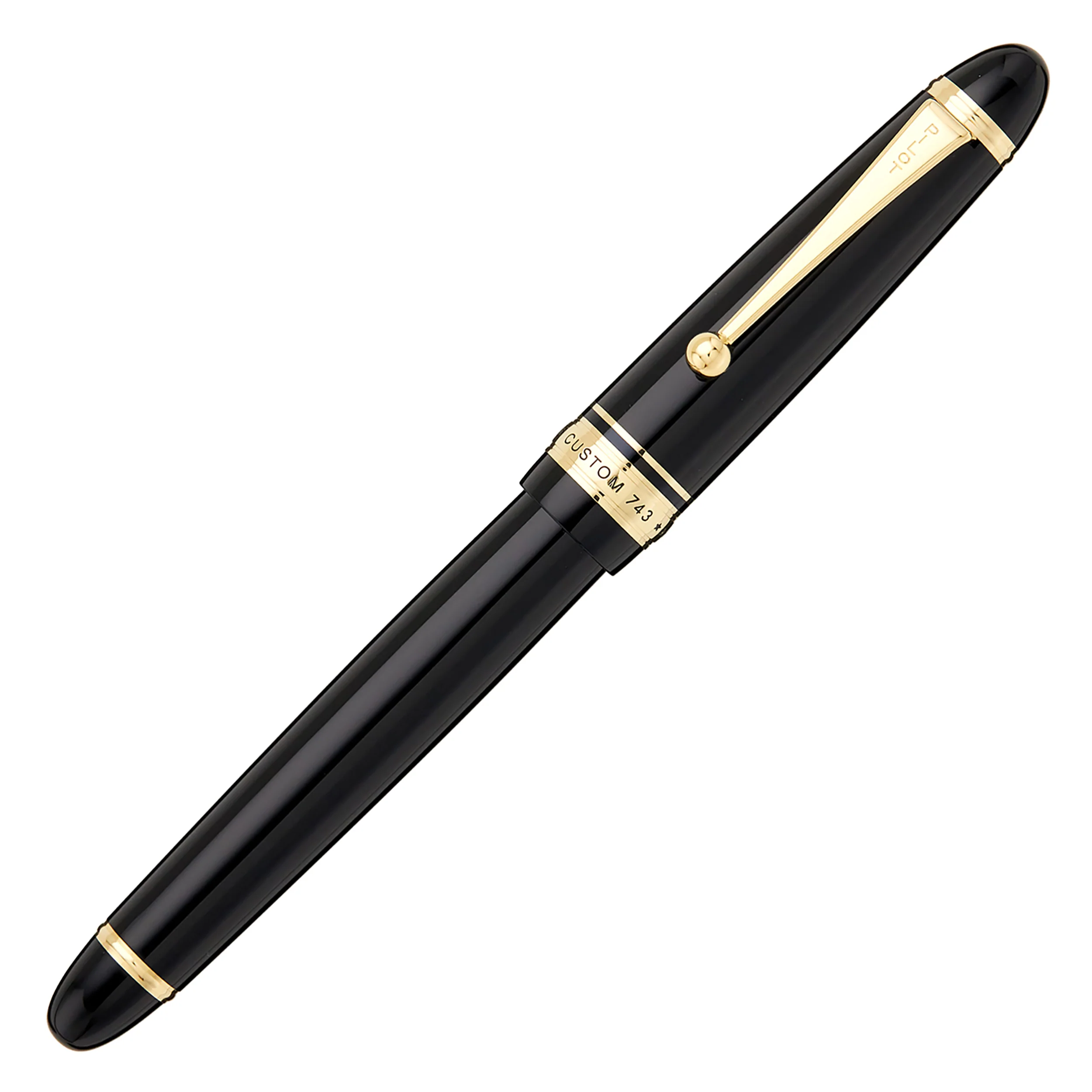 (Bottom Shelf) Pilot Custom 743 Fountain Pen - Black - Image 2