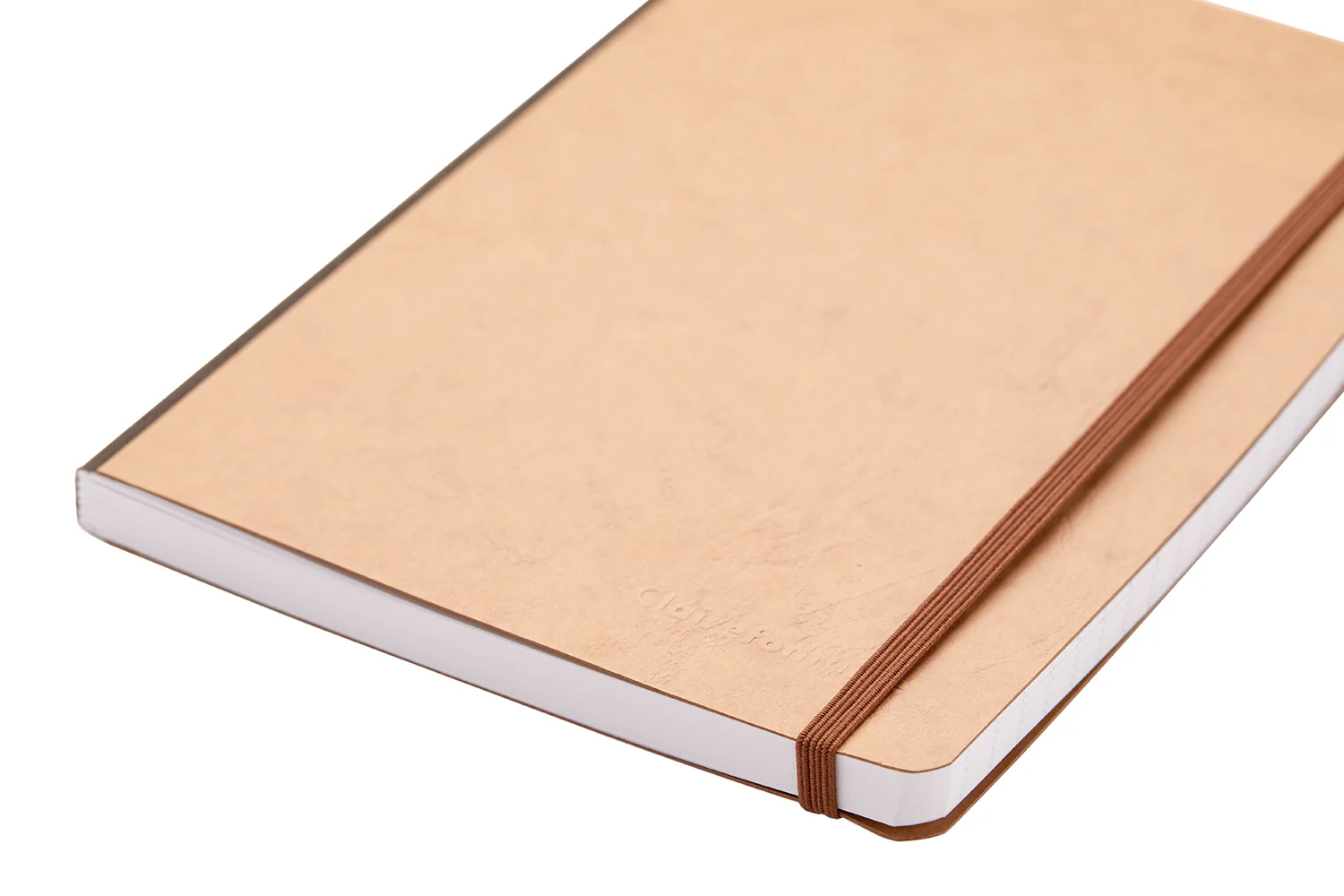 Clairefontaine Basic Clothbound A4 Notebook - Tan, Lined - Image 3