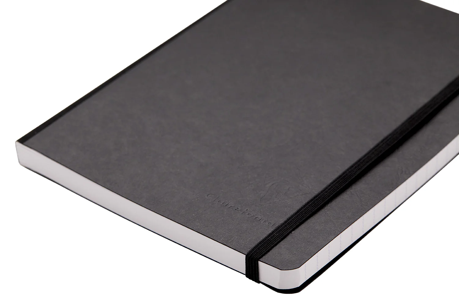 Clairefontaine Basic Clothbound A5 Notebook - Black, Lined - Image 3