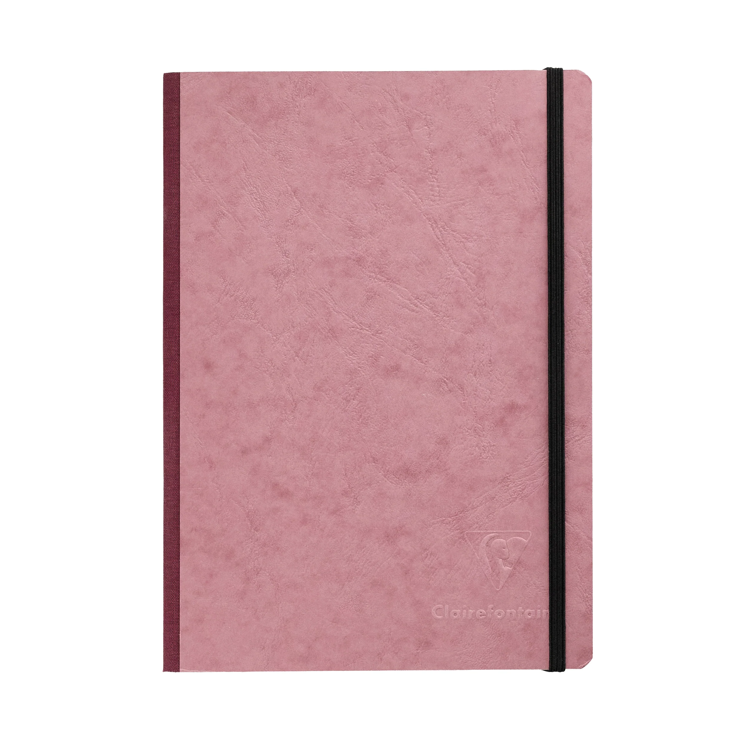 Clairefontaine Basic Clothbound A5 Notebook - Rose, Lined