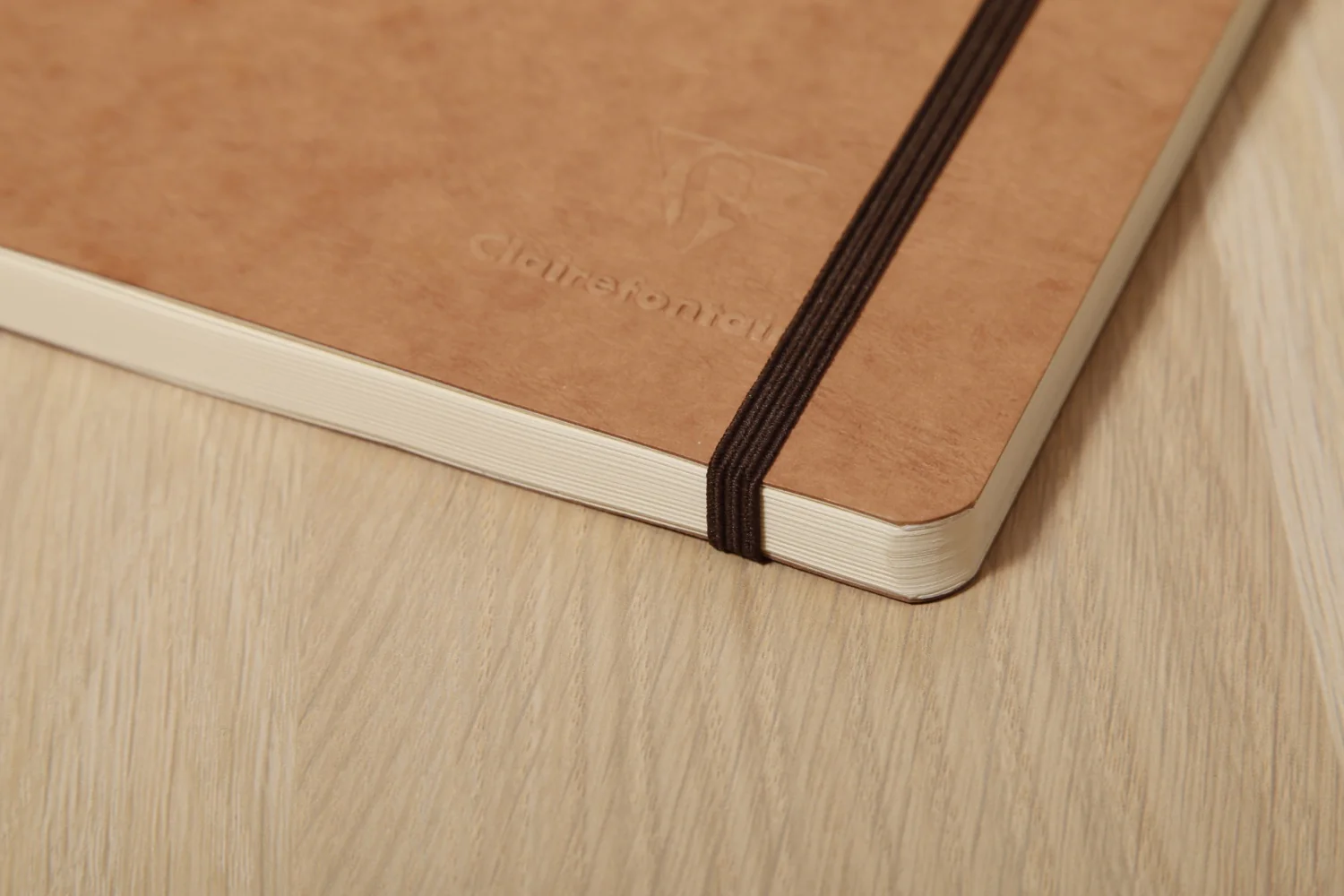 Clairefontaine Basic My Essential A5 Notebook - Tan, Dot Grid - Image 3