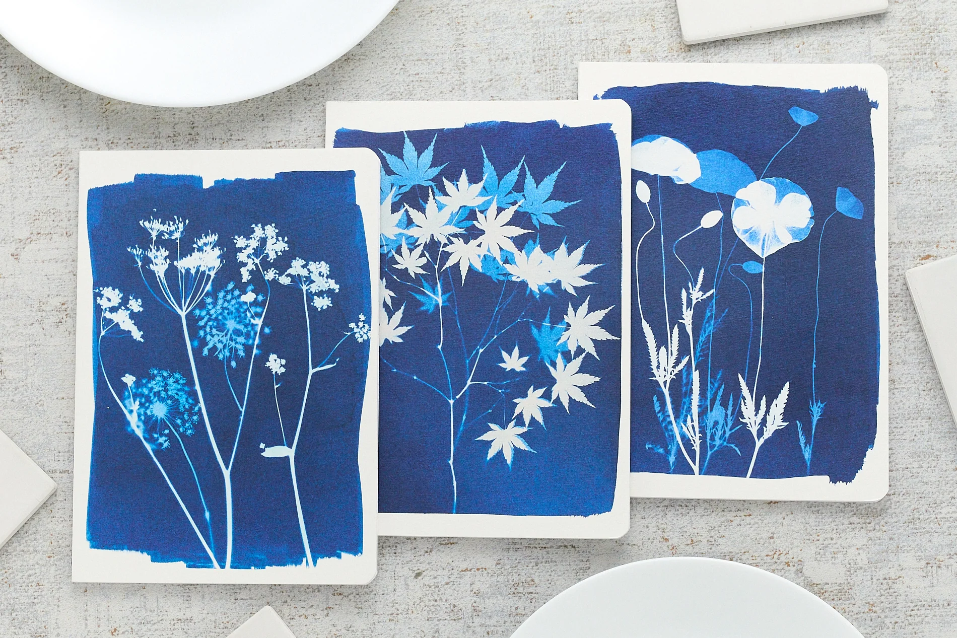 Clairefontaine Cyanotype A5 Stitched Notebook - Lined - Image 2