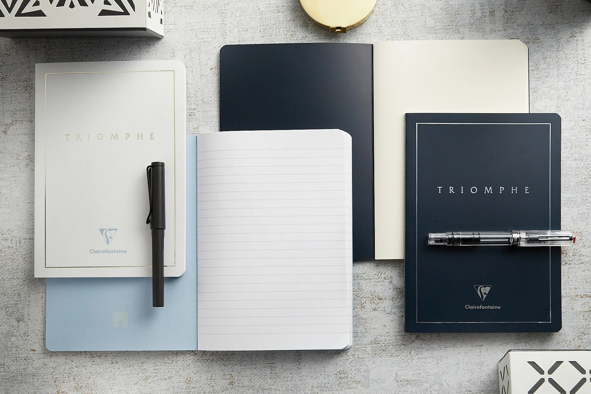 Clairefontaine Triomphe A5 Notebook - Lined White Paper - Image 6