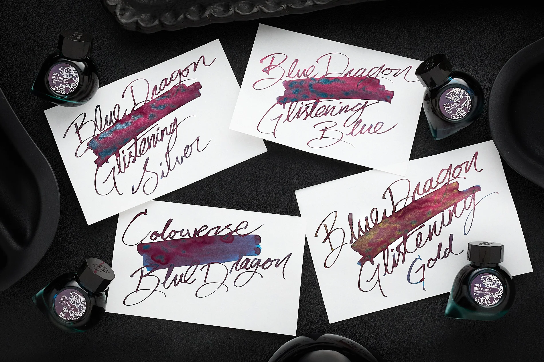 Colorverse Blue Dragon Standard - 15ml Bottled Ink - Image 3