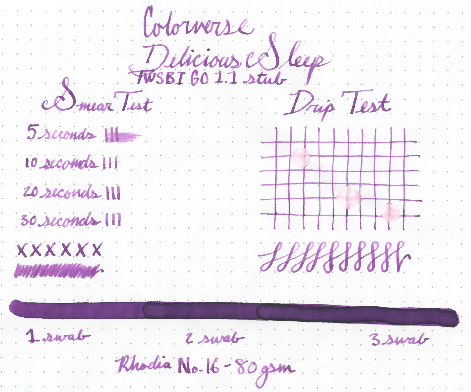 Colorverse Delicious Sleep - Ink Sample - Image 7
