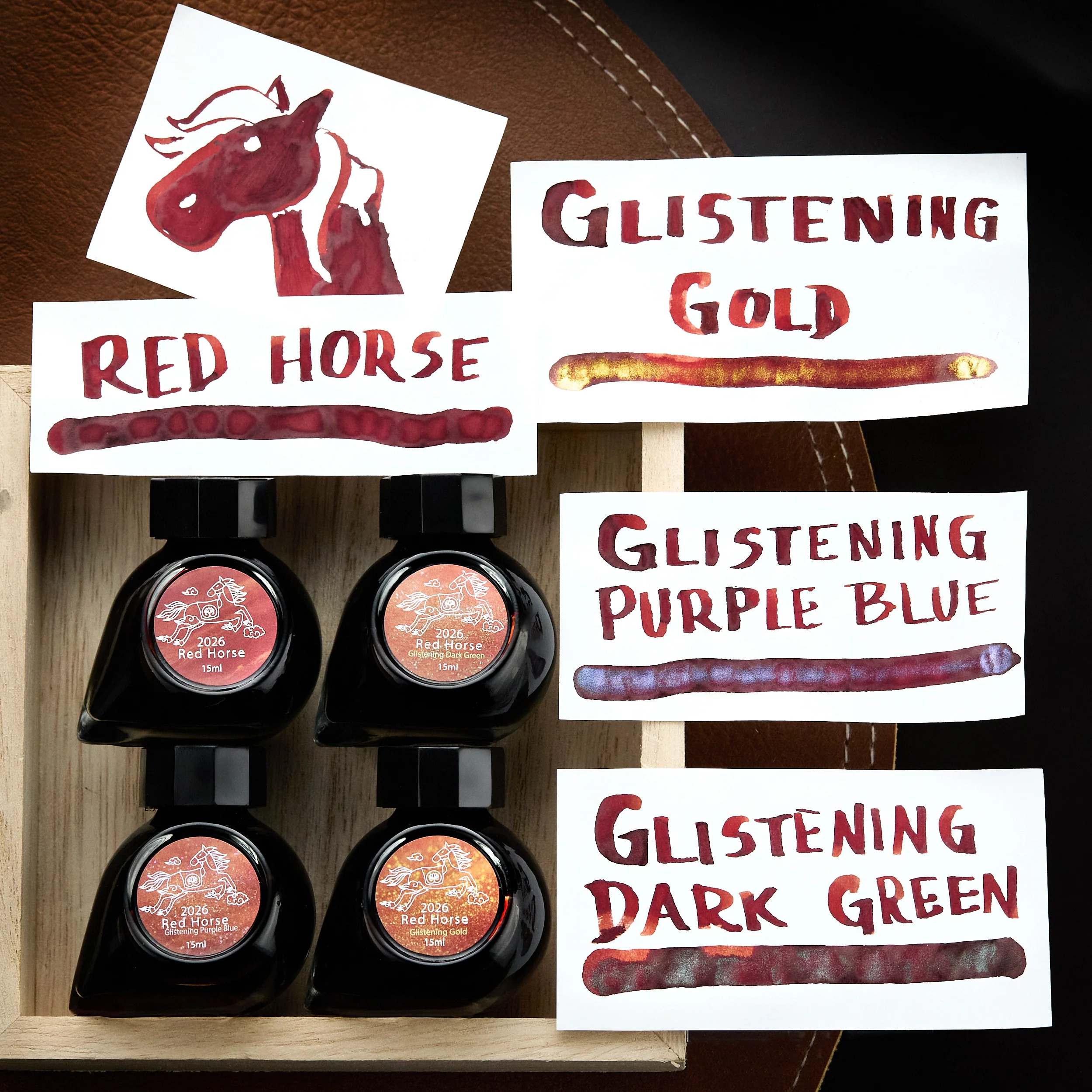 Colorverse Red Horse Standard - 15ml Bottled Ink - Image 9