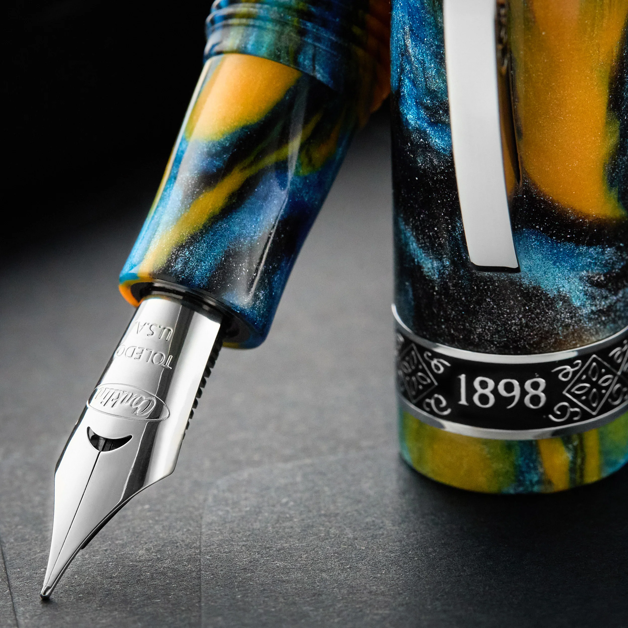 Conklin 1898 Fountain Pen - Ken's Mix / Chrome (Limited Edition) - Image 4