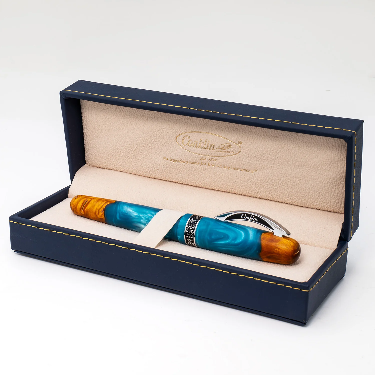 Conklin 1898 Gel Rollerball Pen - Spectra Fusion Blue (Limited Edition) - Image 11