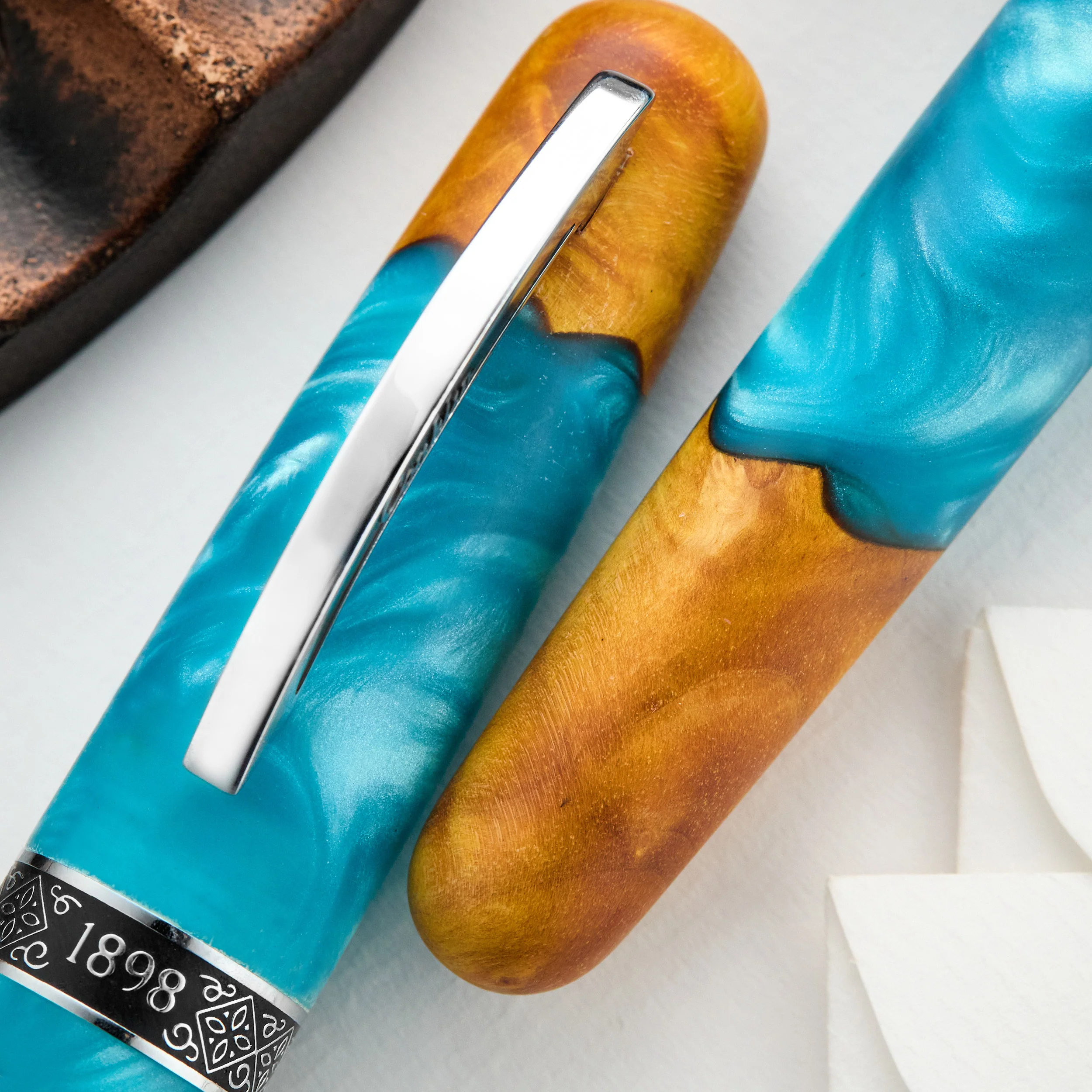 Conklin 1898 Gel Rollerball Pen - Spectra Fusion Blue (Limited Edition) - Image 5