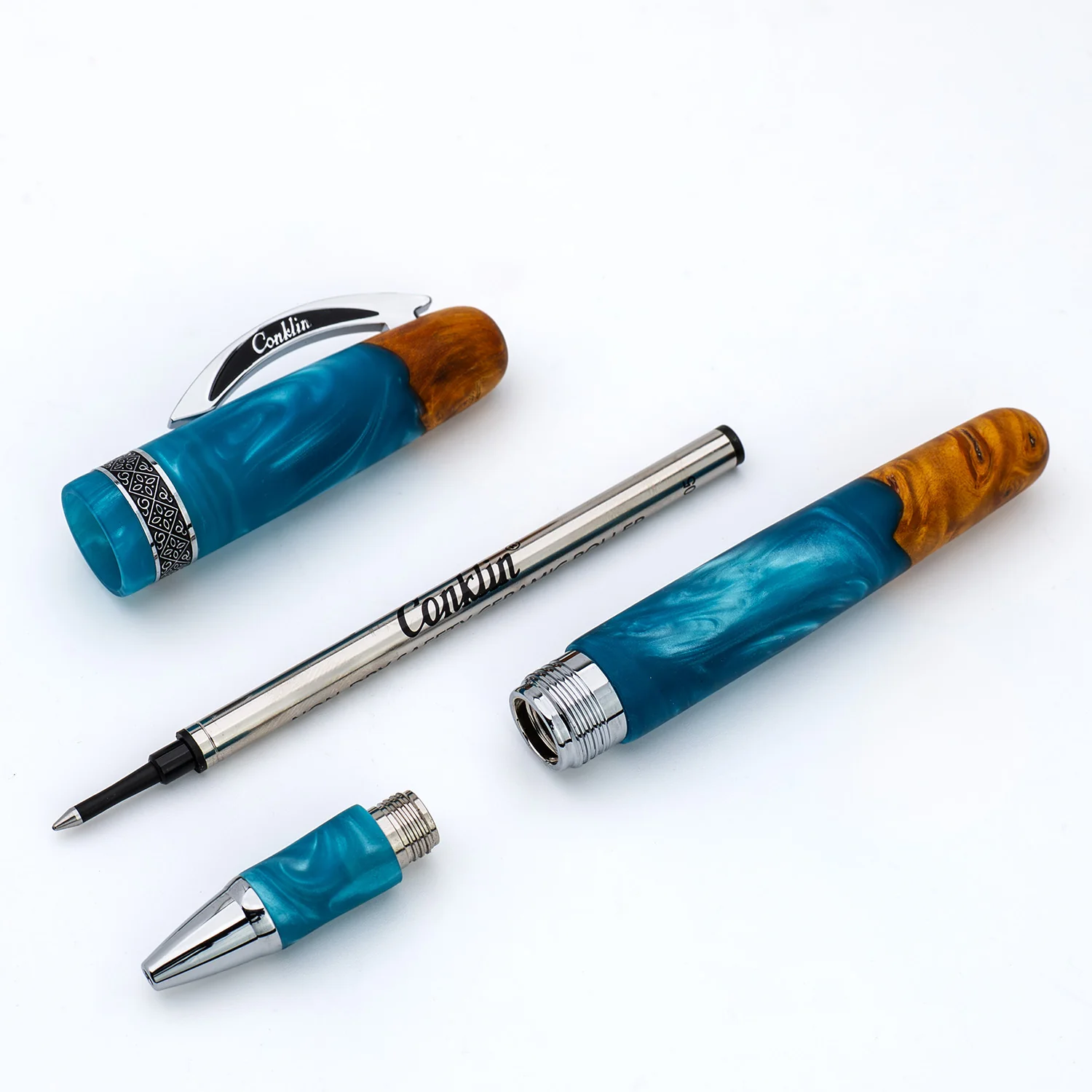 Conklin 1898 Gel Rollerball Pen - Spectra Fusion Blue (Limited Edition) - Image 7