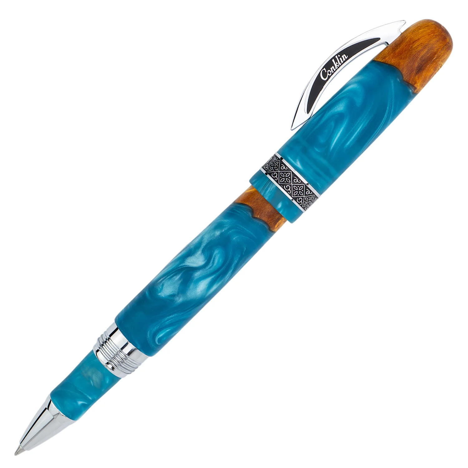 Conklin 1898 Gel Rollerball Pen - Spectra Fusion Blue (Limited Edition) - Image 8