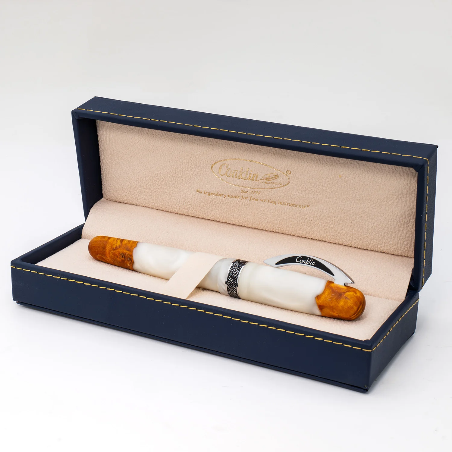 Conklin 1898 Gel Rollerball Pen - Spectra Fusion White (Limited Edition) - Image 9