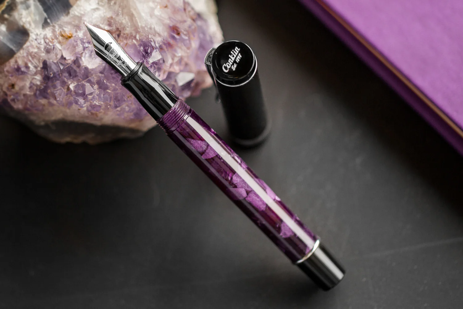 Conklin Duragraph Fountain Pen - Purple Nights - Image 6