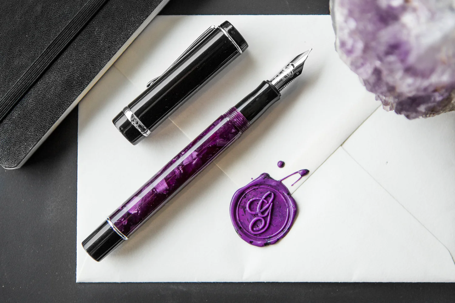 Conklin Duragraph Fountain Pen - Purple Nights - Image 9