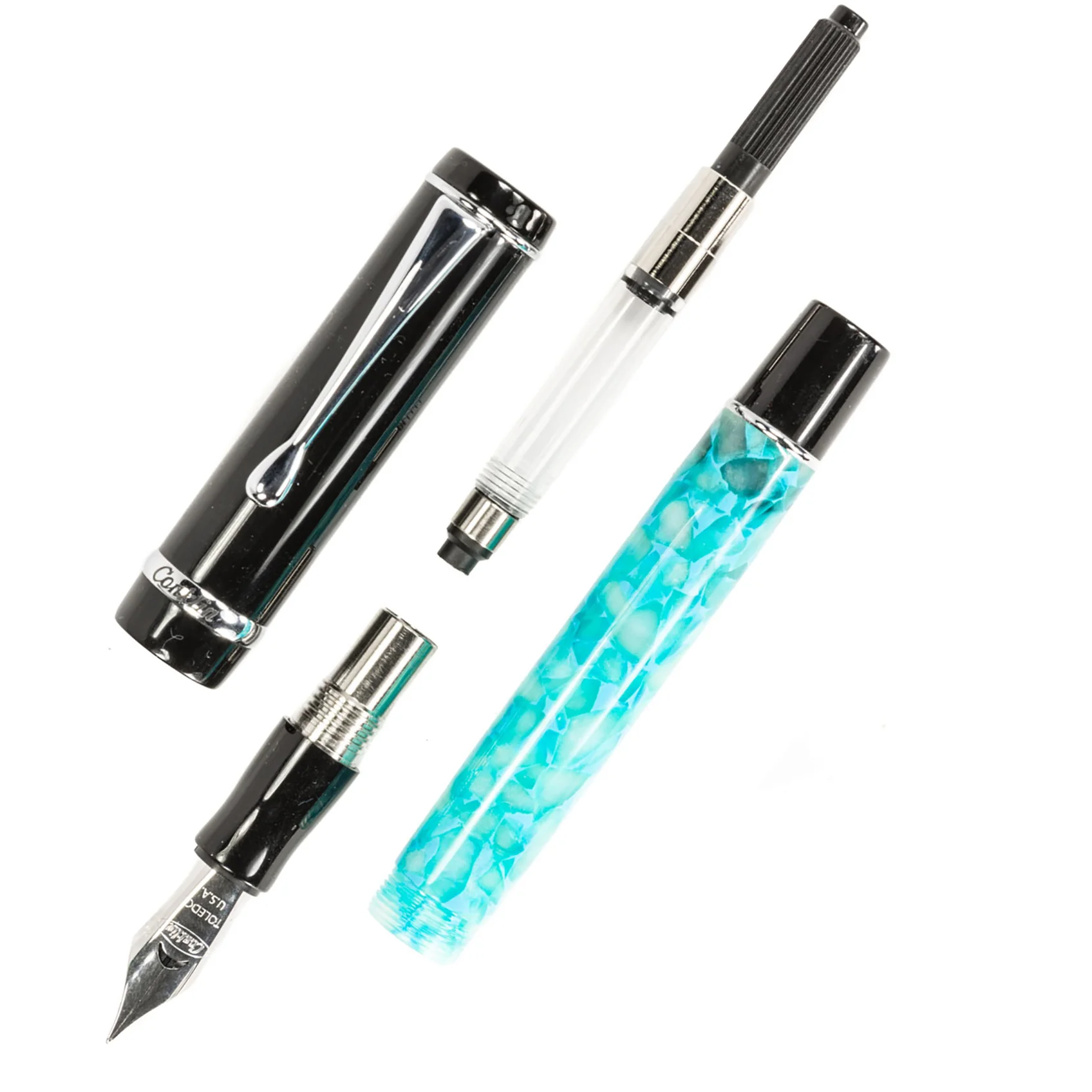 Conklin Duragraph Fountain Pen - Turquoise Nights - Image 3