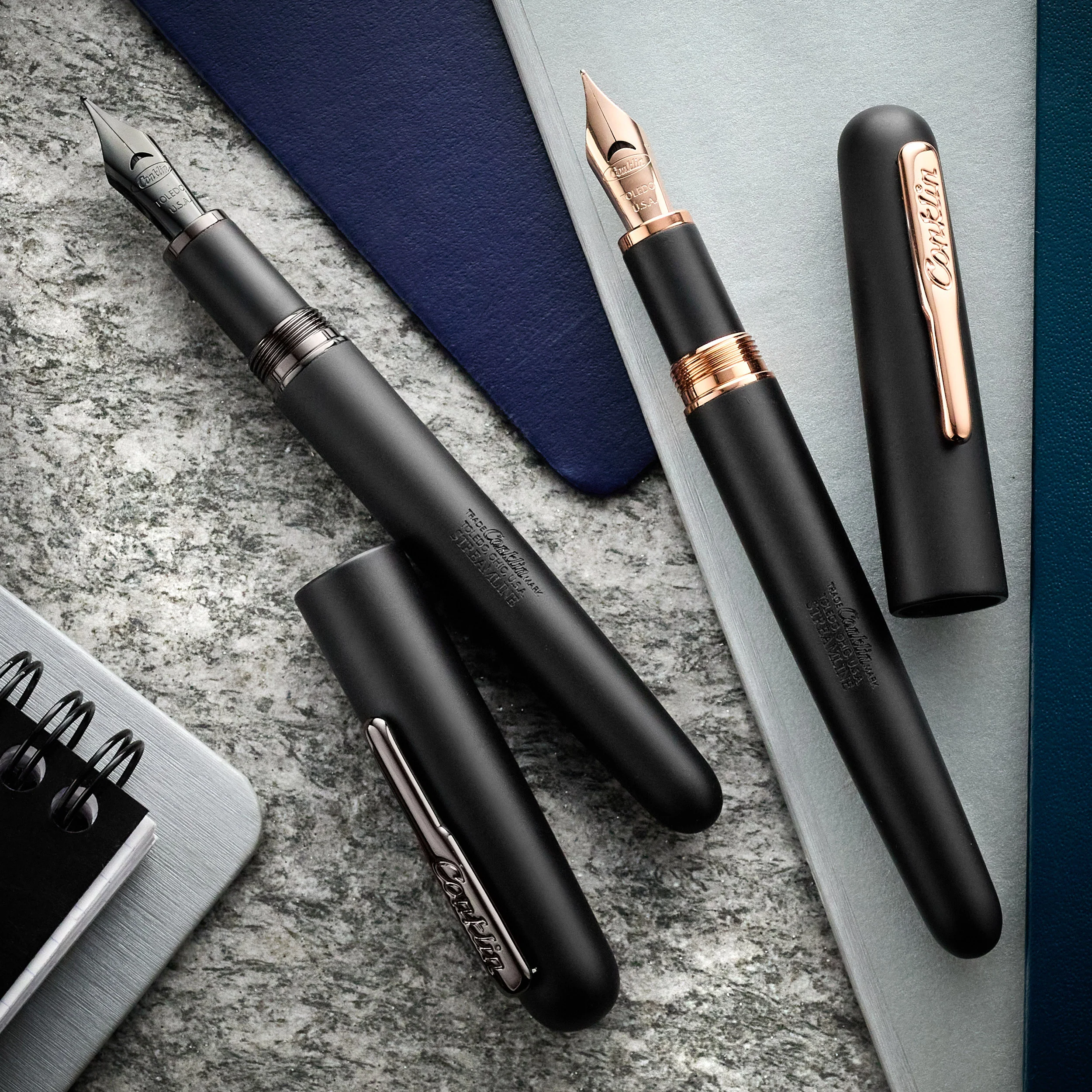 Conklin Streamline Fountain Pen - Matte Black / Rosegold (Limited Edition) - Image 7