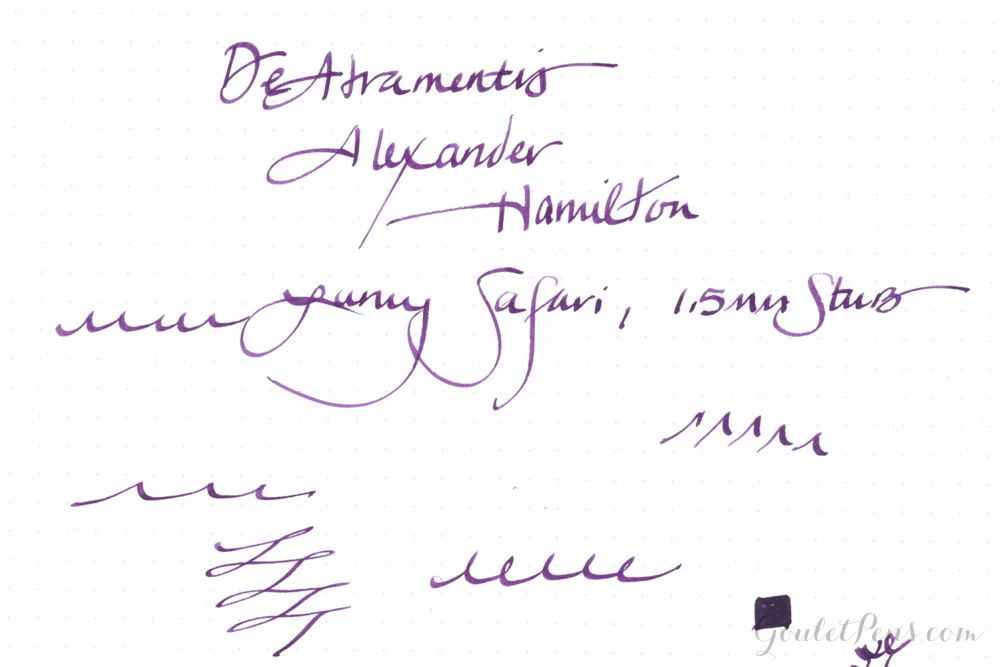 De Atramentis Alexander Hamilton - Ink Sample - Image 7