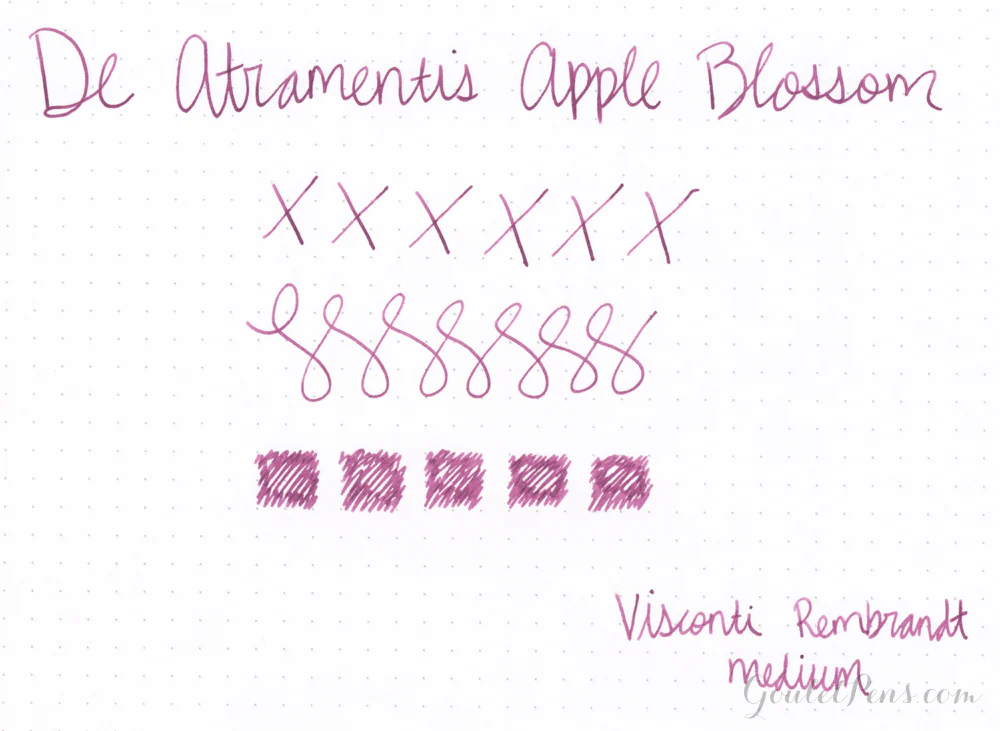 De Atramentis Apple Blossom (scented) - Ink Sample - Image 2