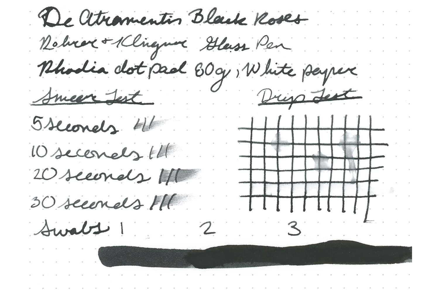 De Atramentis Black Roses - 45ml Scented Bottled Ink - Image 3