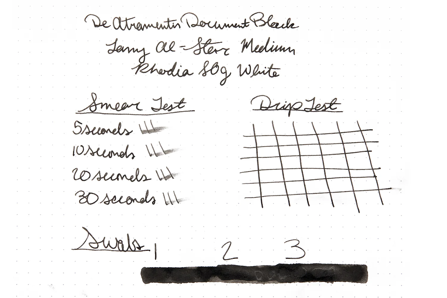 De Atramentis Document Ink Black - Ink Sample - Image 10