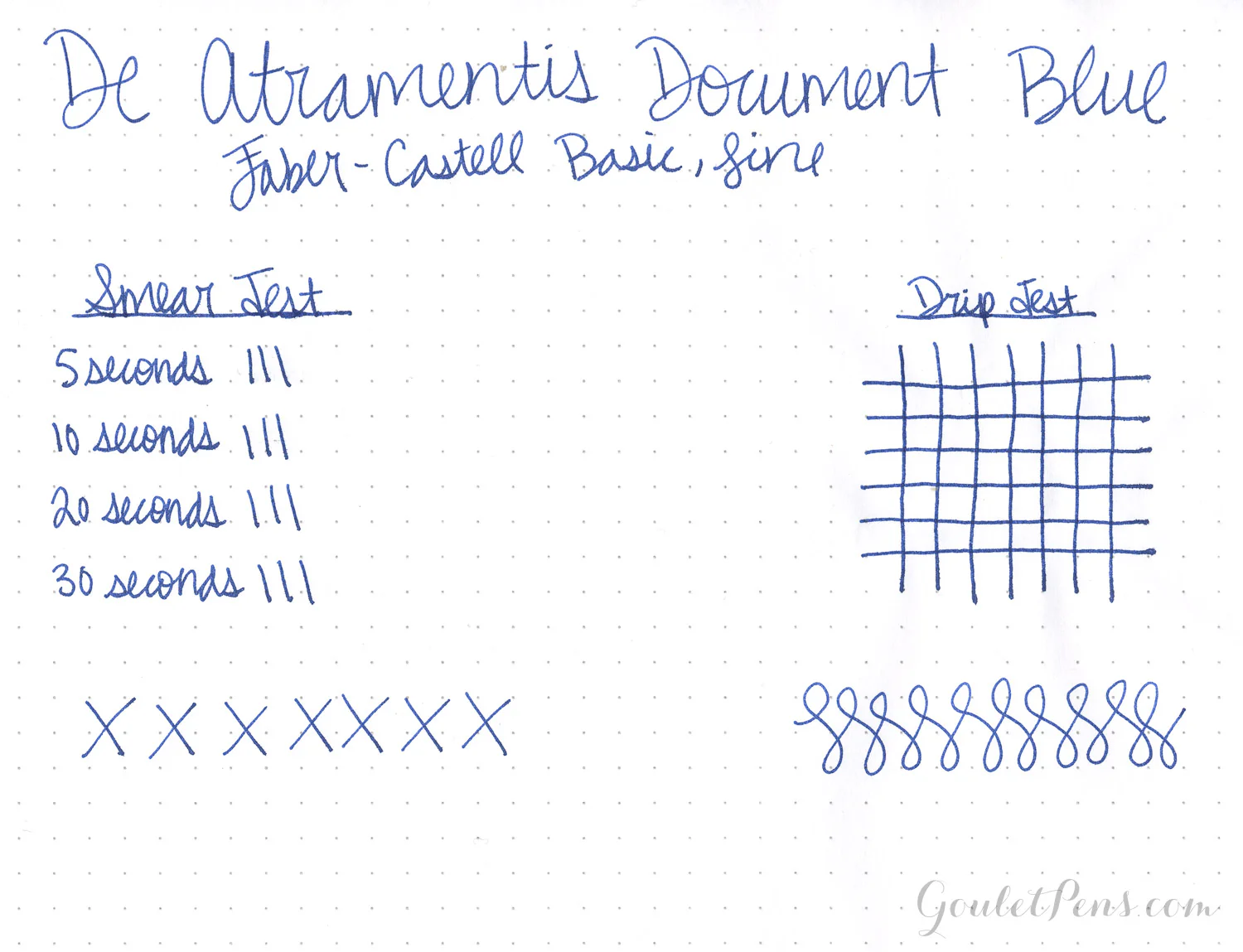 De Atramentis Document Ink Blue - Ink Sample - Image 2