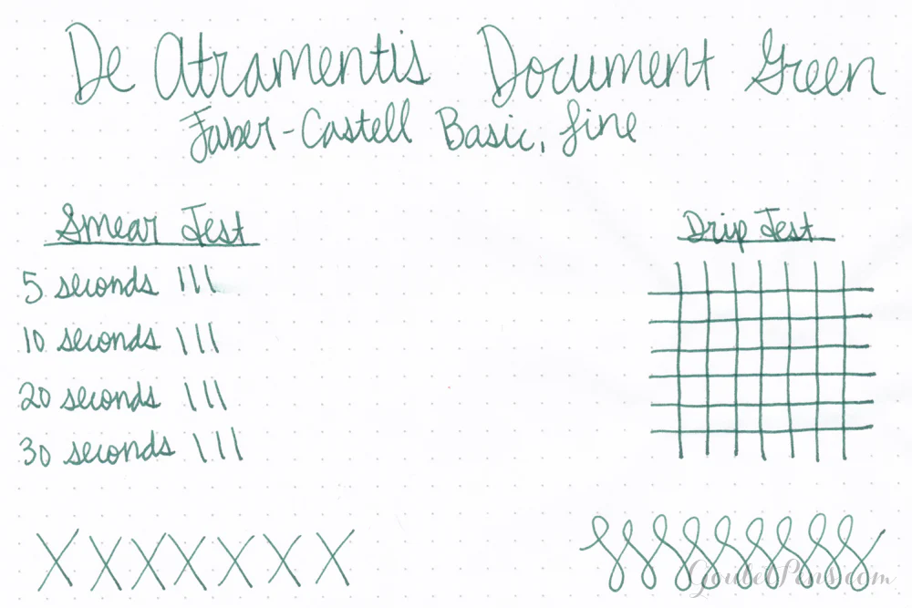 De Atramentis Document Ink Dark Green - 45ml Bottled Ink - Image 2