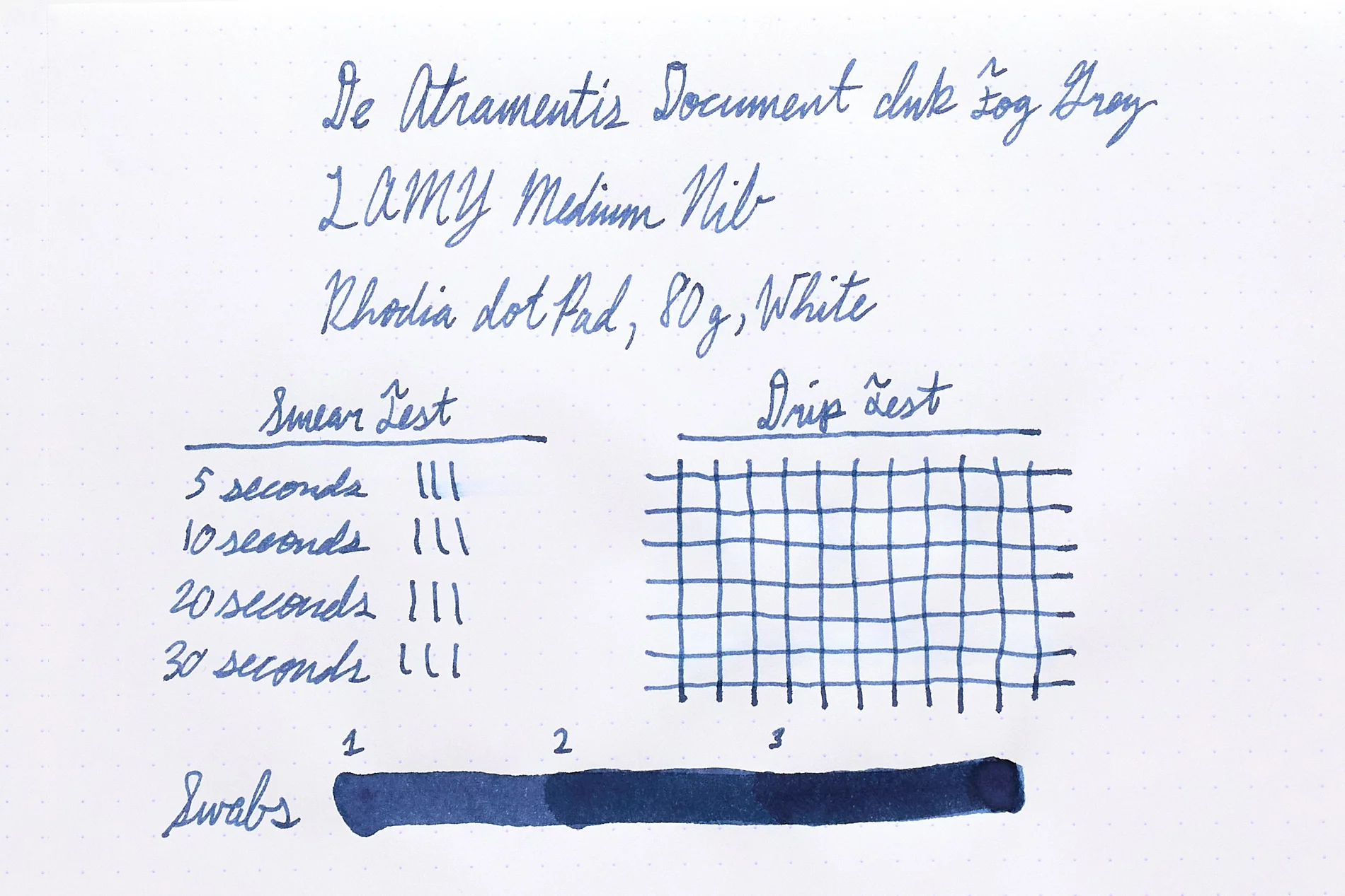 De Atramentis Document Ink Fog Grey - 45ml Bottled Ink - Image 5