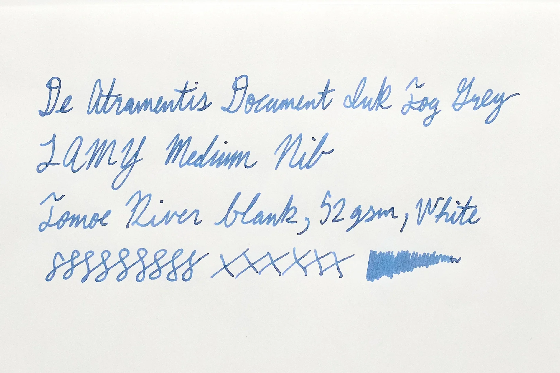 De Atramentis Document Ink Fog Grey - 45ml Bottled Ink - Image 6