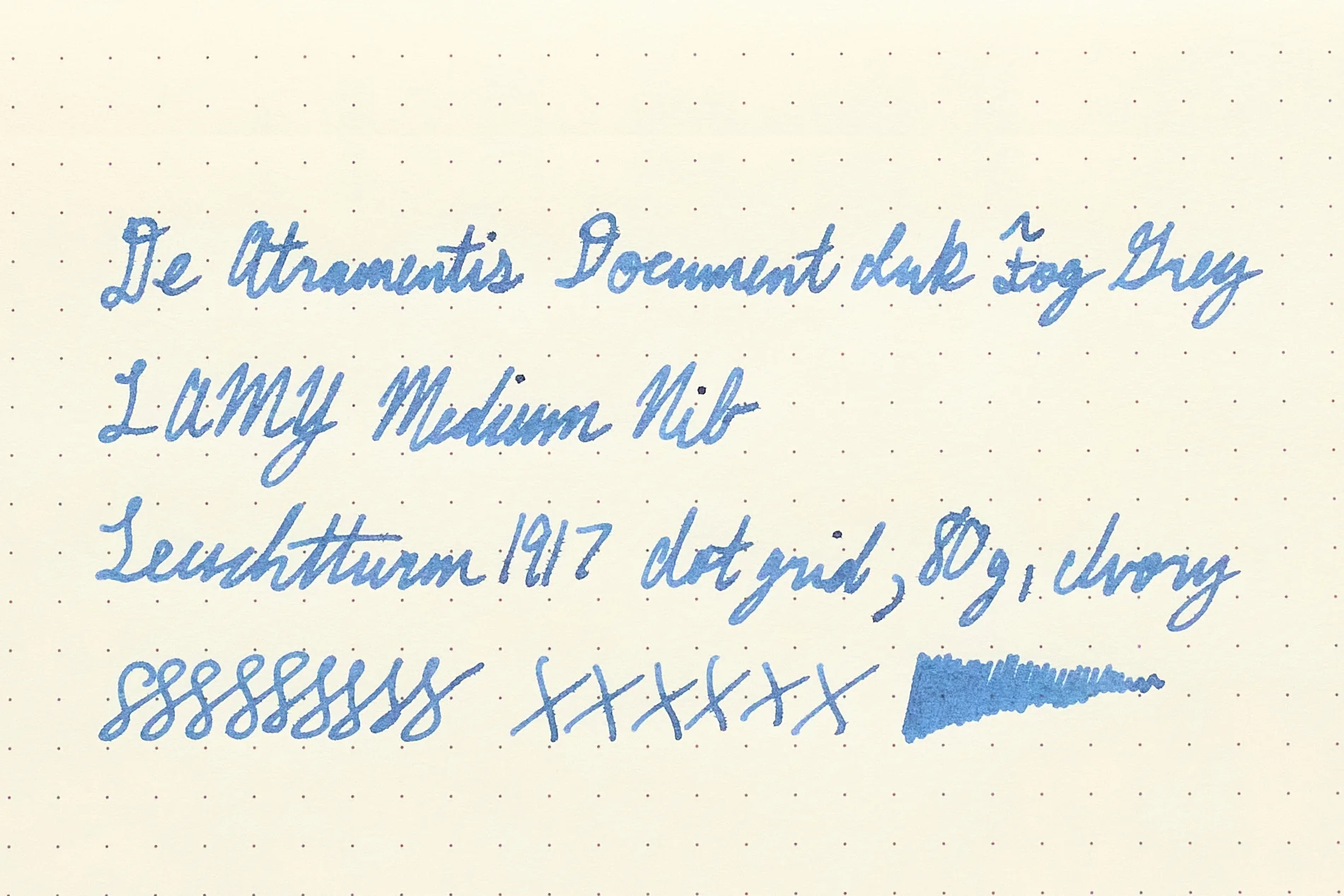 De Atramentis Document Ink Fog Grey - Ink Sample - Image 6