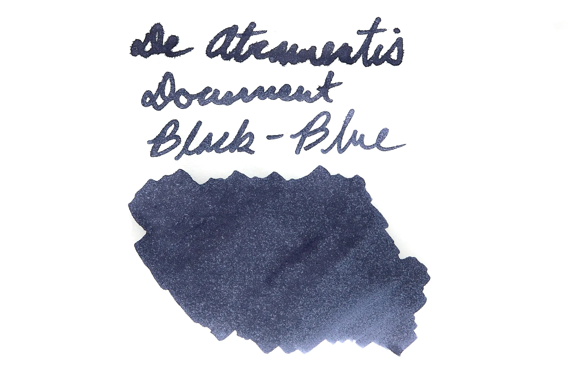 De Atramentis Document Ink Black Blue - 45ml Bottled Ink - Image 5