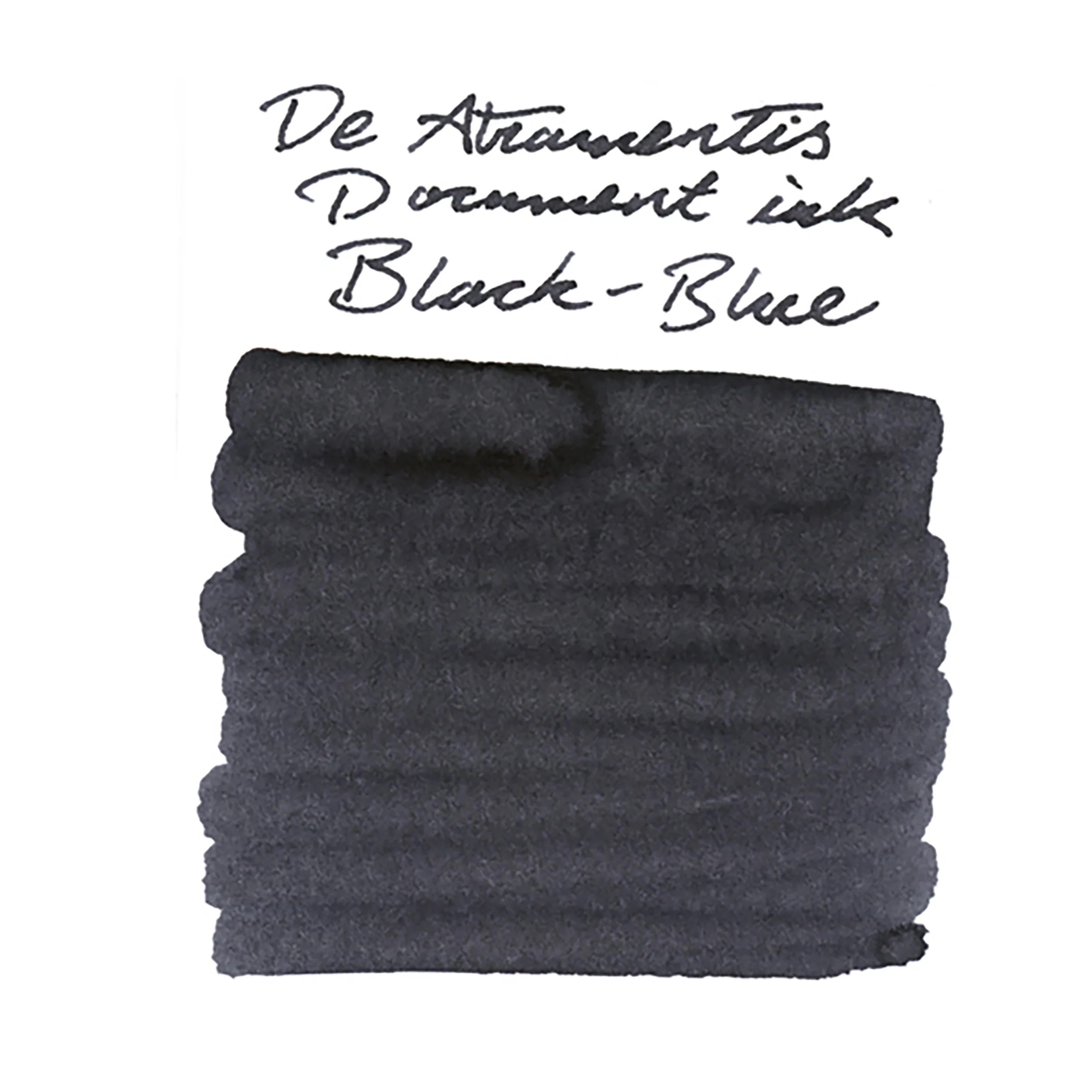 De Atramentis Document Ink Black Blue - Ink Sample