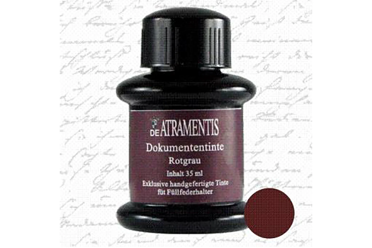 De Atramentis Document Ink Red Grey - 45ml Bottled Ink - Image 2