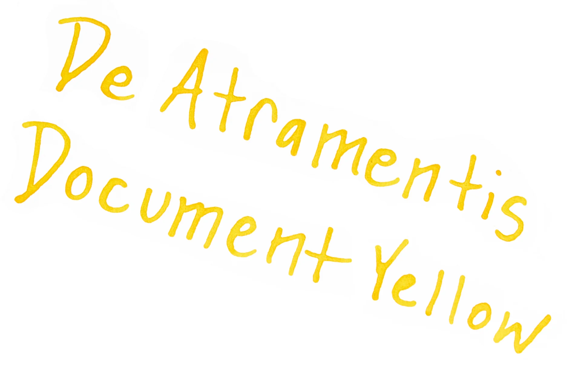 De Atramentis Document Ink Yellow - Ink Sample - Image 2