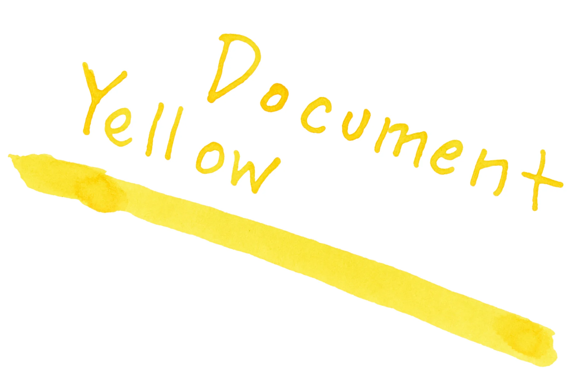 De Atramentis Document Ink Yellow - Ink Sample - Image 3