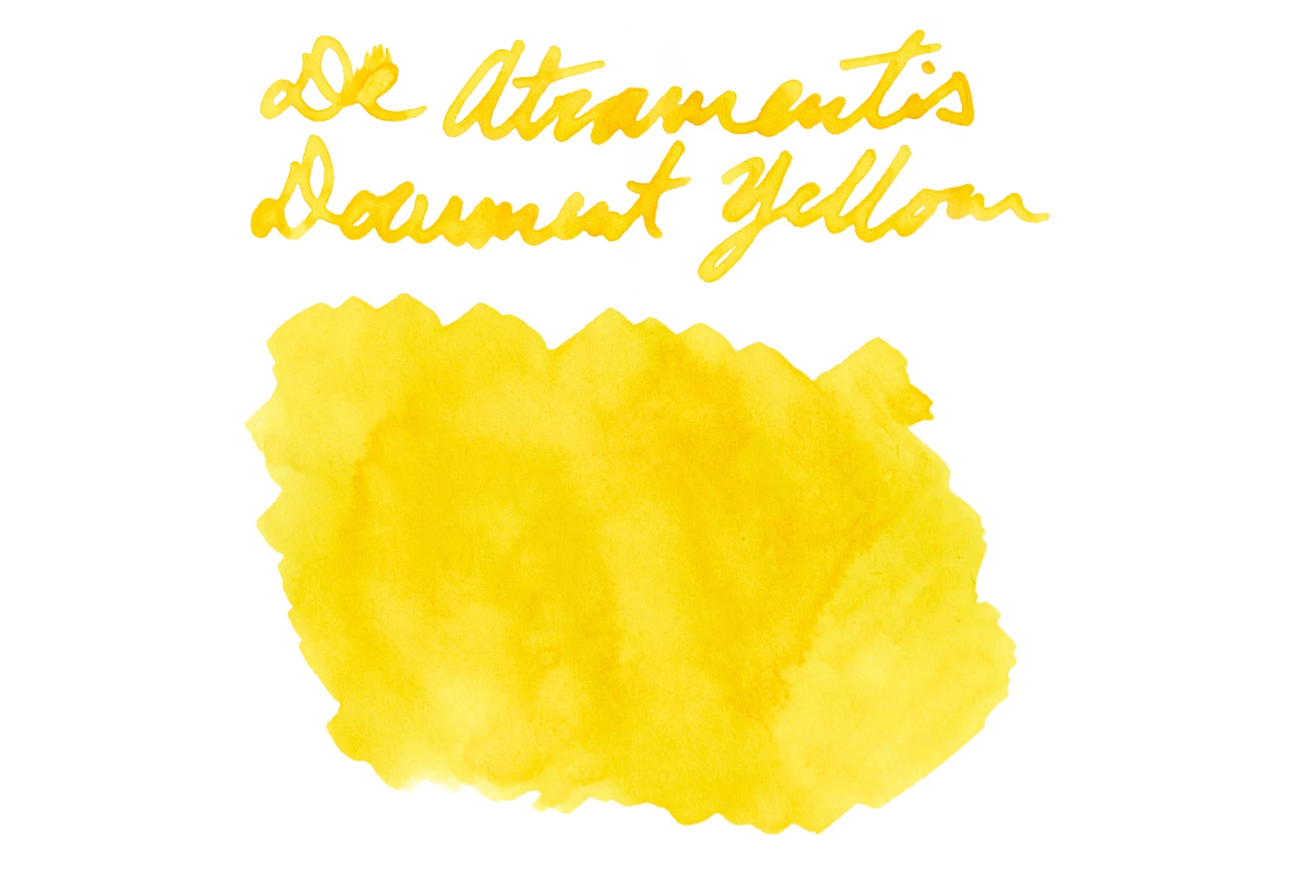 De Atramentis Document Ink Yellow - Ink Sample - Image 7