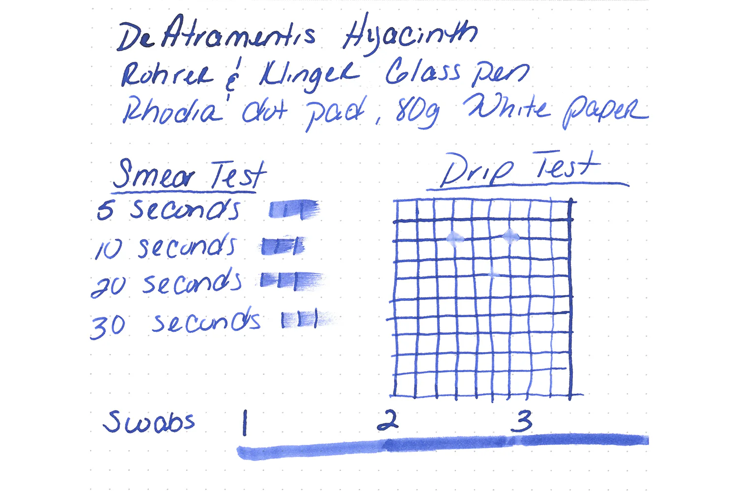 De Atramentis Hyacinth - 45ml Scented Bottled Ink - Image 3