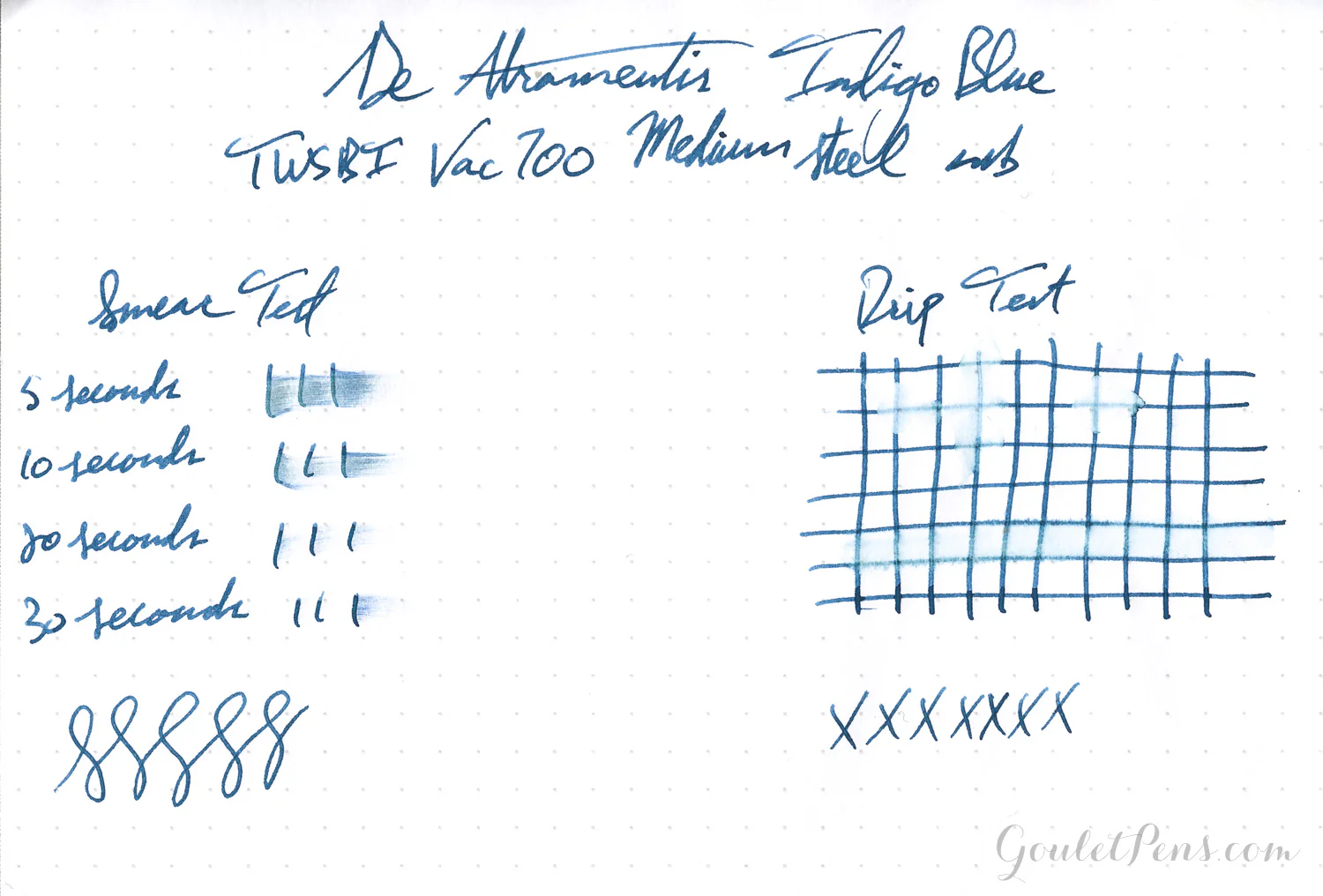 De Atramentis Indigo Blue - Ink Sample - Image 6