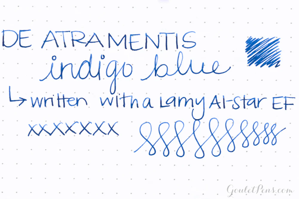 De Atramentis Indigo Blue - Ink Sample - Image 7