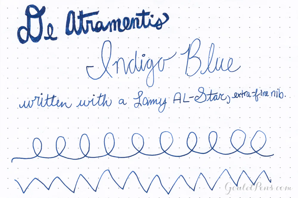 De Atramentis Indigo Blue - Ink Sample - Image 8