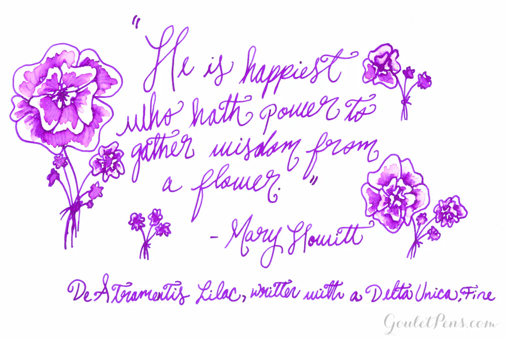 De Atramentis Lilac (scented) - Ink Sample - Image 2