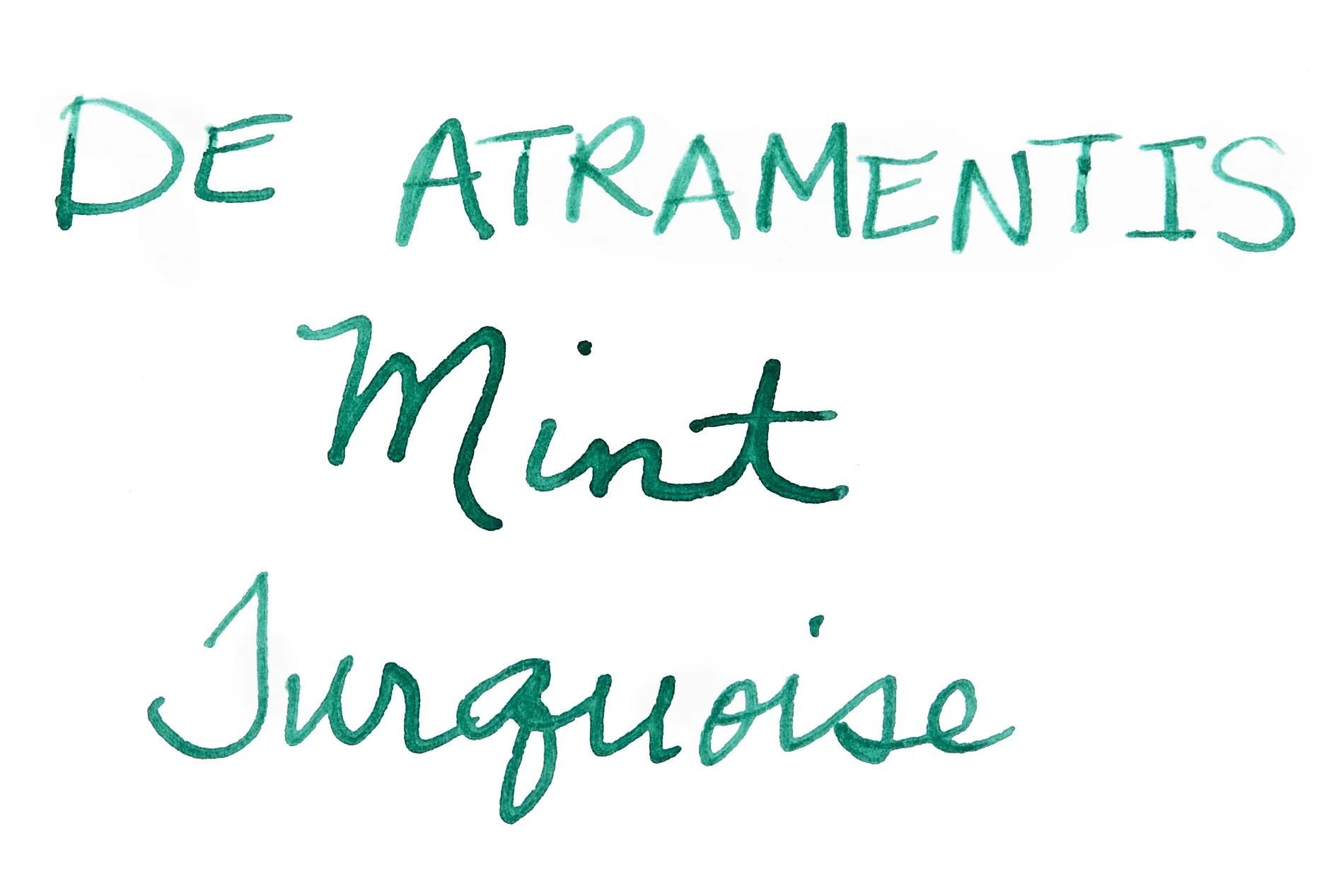 De Atramentis Mint Turquoise - Ink Sample - Image 2