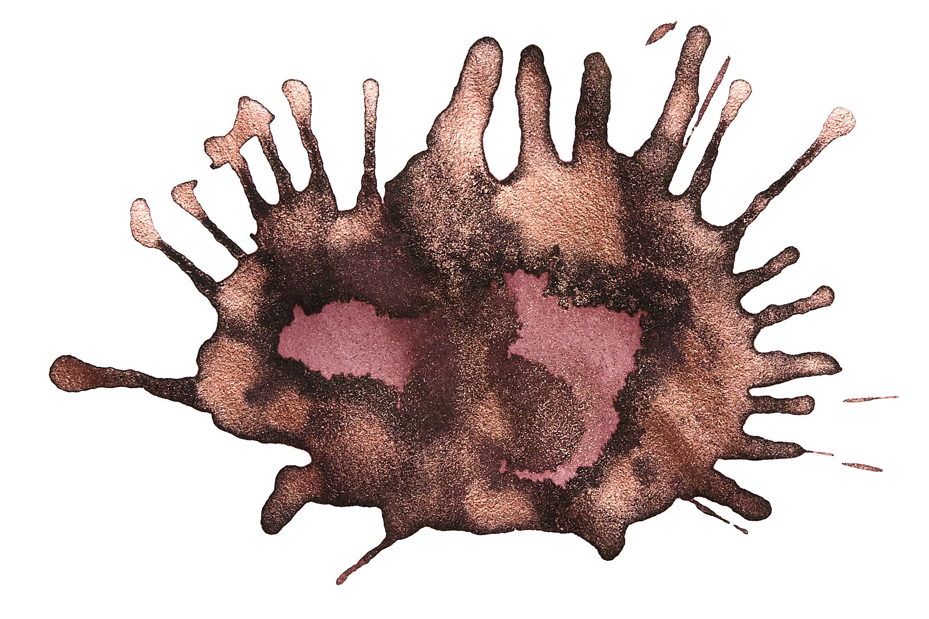 De Atramentis Pearlescent Mocca Copper - Ink Sample - Image 5