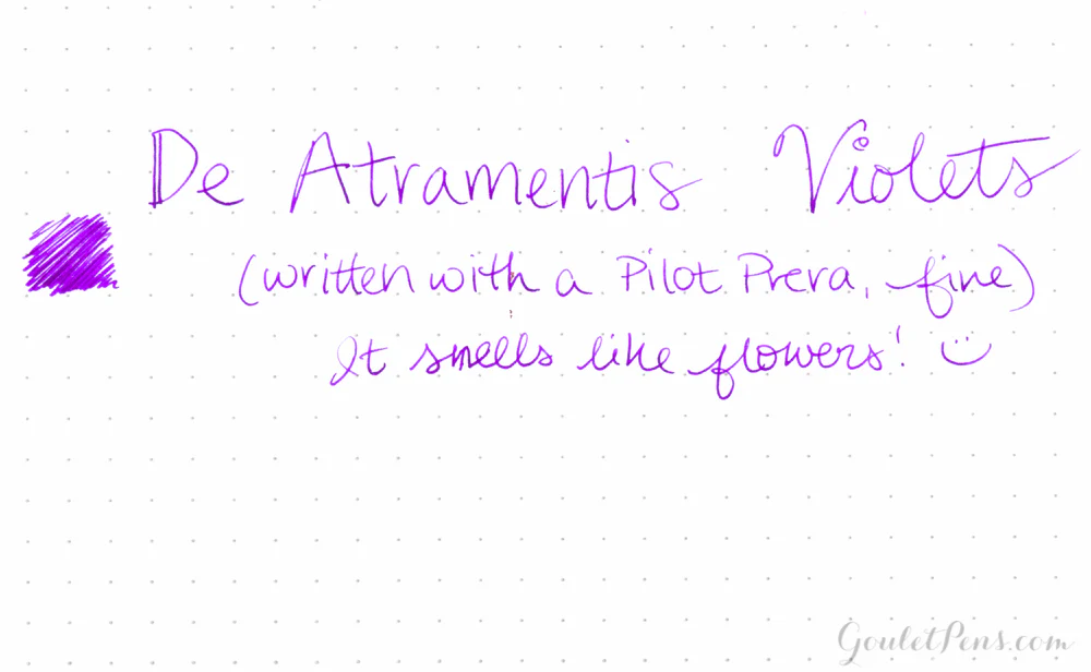 De Atramentis Violets - 45ml Scented Bottled Ink - Image 2