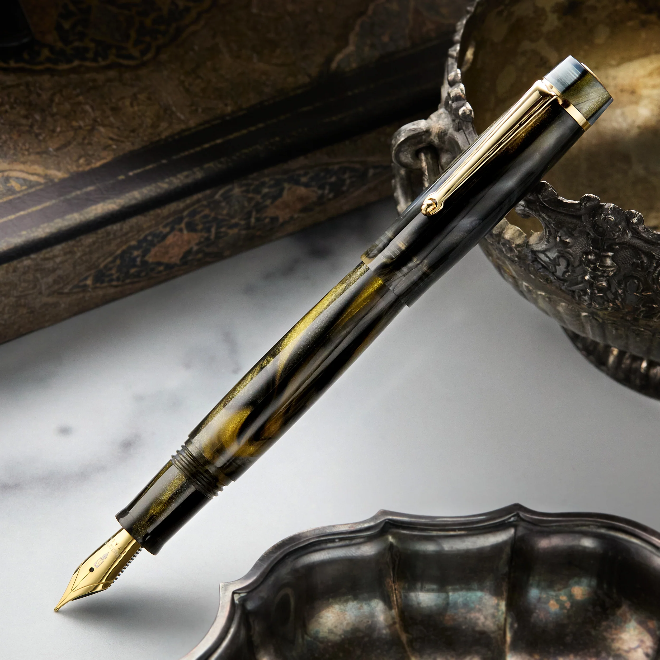 Delta Signs of Time Fountain Pen - Renaissance (Special Edition) - Image 7